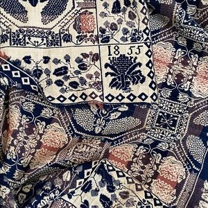 1855 American Jacquard Coverlet. 76” x 88.”